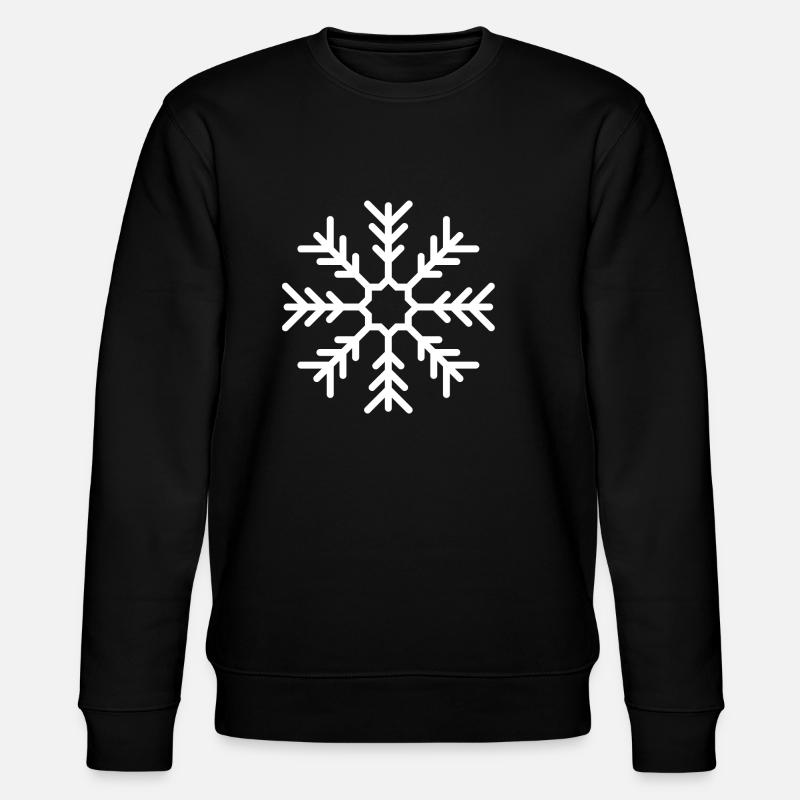 Flocon de neige - Sweat bio CHANGER Stanley/Stella Unisexe - noir