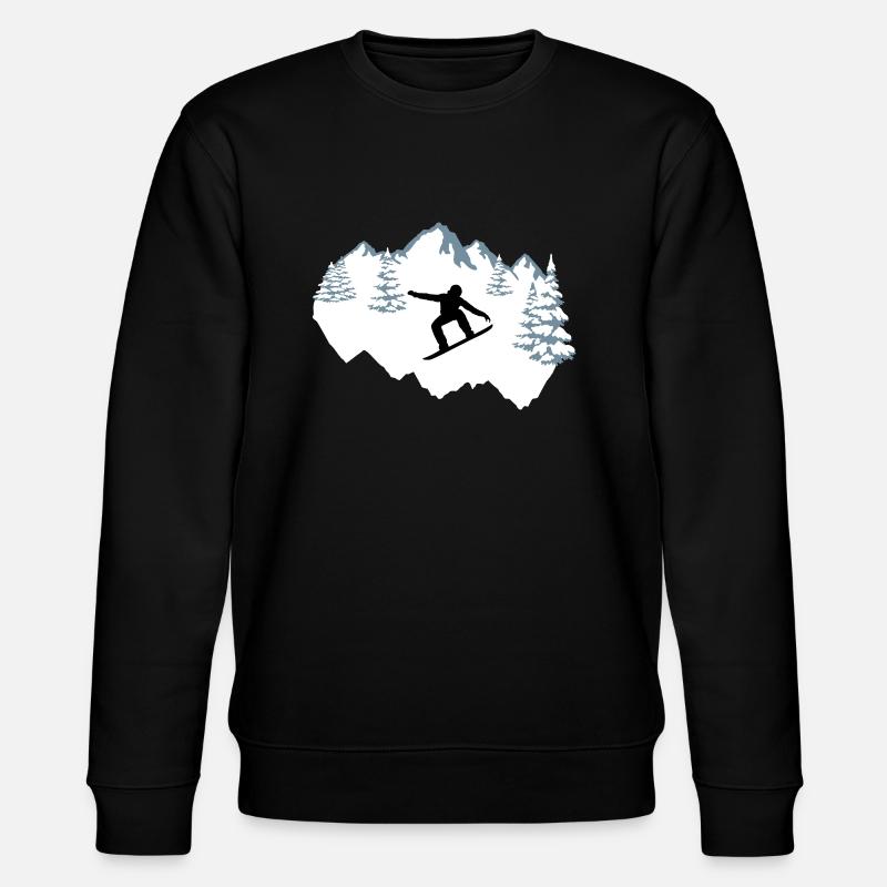 Snowboarder, Snowboarding, Snowboard - Stanley/Stella Unisex Bio-Sweatshirt CHANGER  - Schwarz