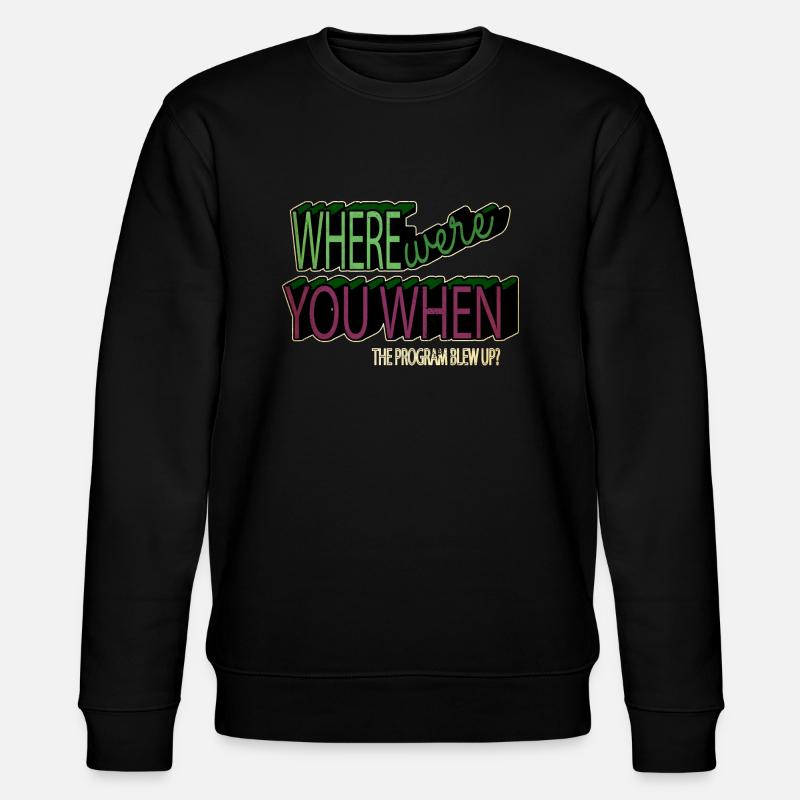 Christmas Carols Jokes Programming - Stanley/Stella CHANGER Unisex Organic Sweatshirt - black