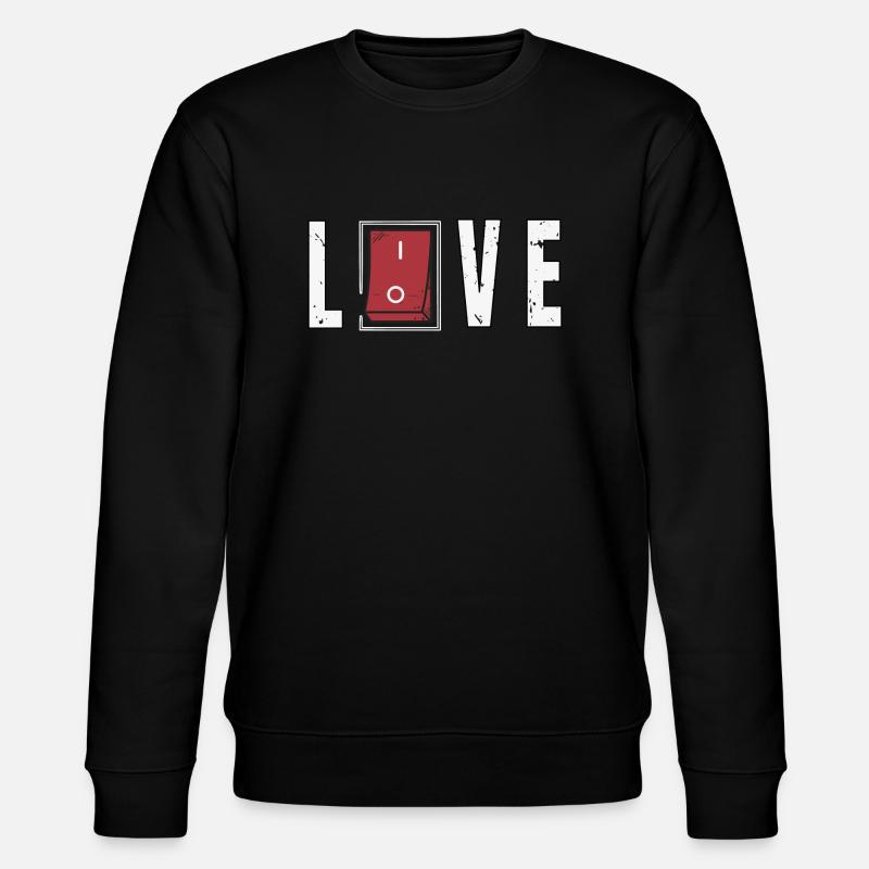 Liebe erwidert - Stanley/Stella Unisex Bio-Sweatshirt CHANGER - Schwarz