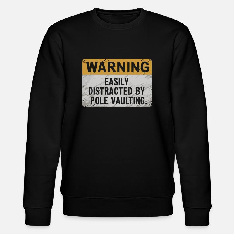 Stabhochspringer-Geschenk - Stanley/Stella Unisex Bio-Sweatshirt CHANGER  - Schwarz