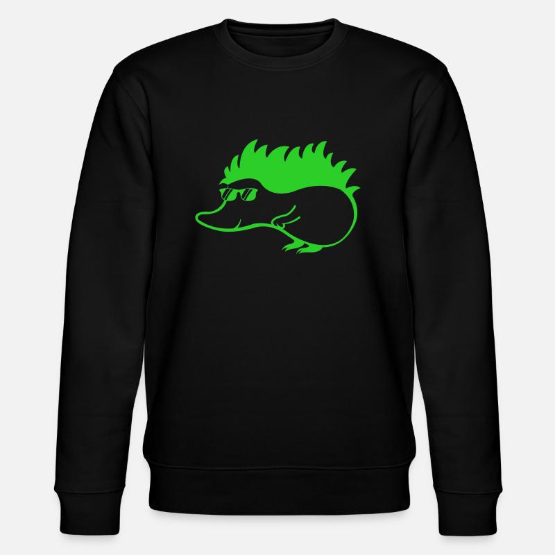 cool igel 1 - Stanley/Stella Unisex Bio-Sweatshirt CHANGER  - Schwarz