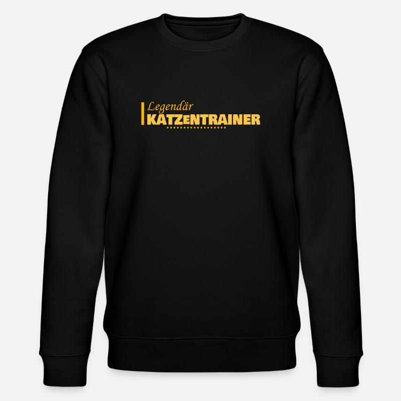 Beruf Katzentrainer - Stanley/Stella Unisex Bio-Sweatshirt CHANGER  - Schwarz