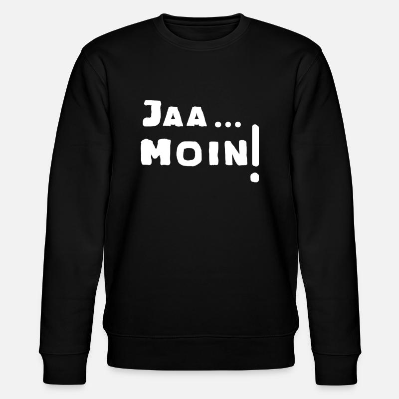 moin! - Stanley/Stella Unisex Bio-Sweatshirt CHANGER  - Schwarz