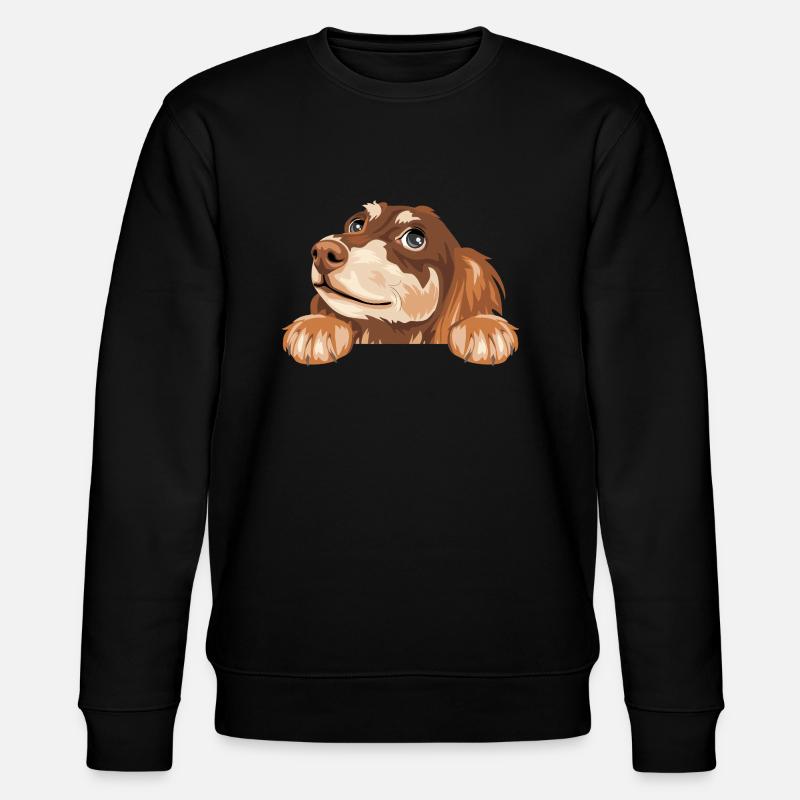 Teckel rêveur - Sweat bio CHANGER Stanley/Stella Unisexe - noir