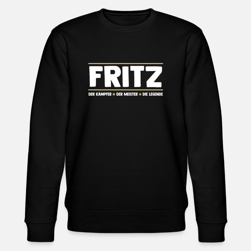 Fritz - Stanley/Stella Unisex Bio-Sweatshirt CHANGER  - Schwarz