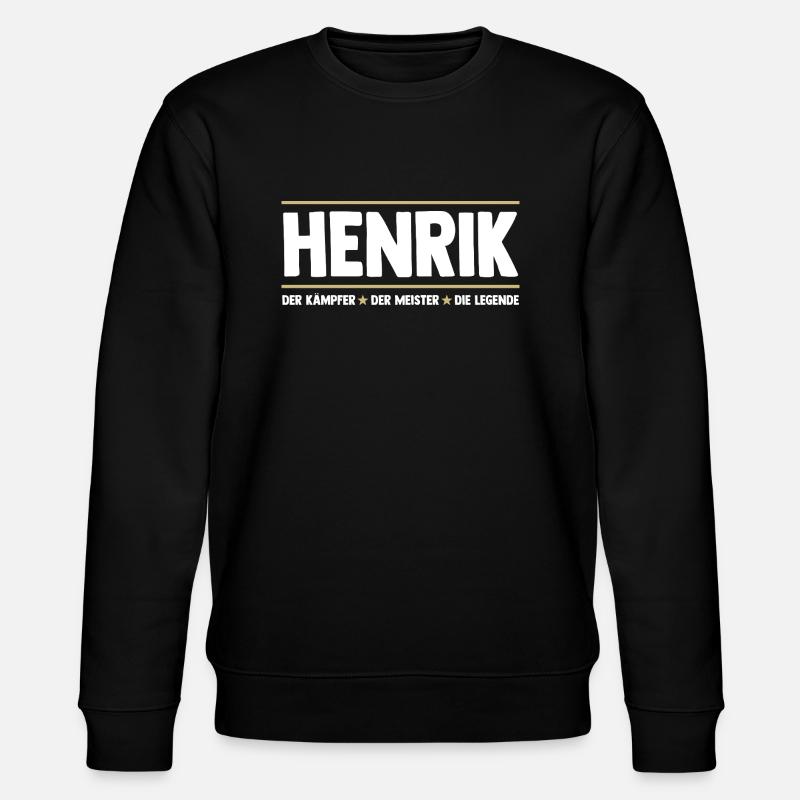 Henrik - Stanley/Stella Unisex Bio-Sweatshirt CHANGER  - Schwarz