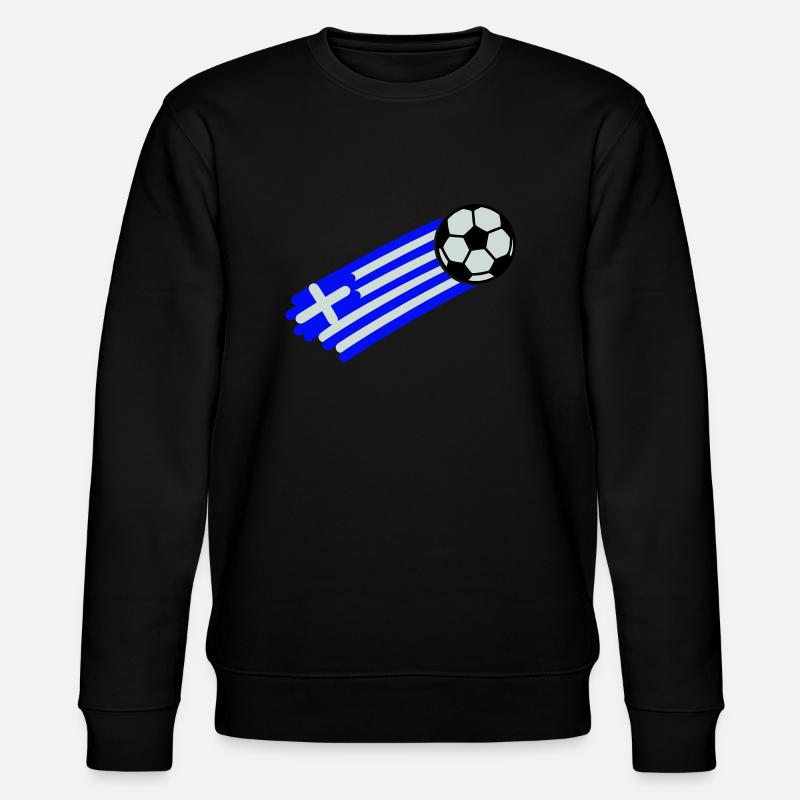 griechenland flagge - Stanley/Stella Unisex Bio-Sweatshirt CHANGER  - Schwarz