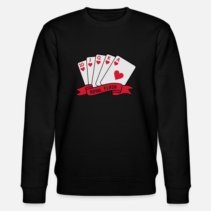 Royal Flush - Stanley/Stella Unisex Bio-Sweatshirt CHANGER  - Schwarz