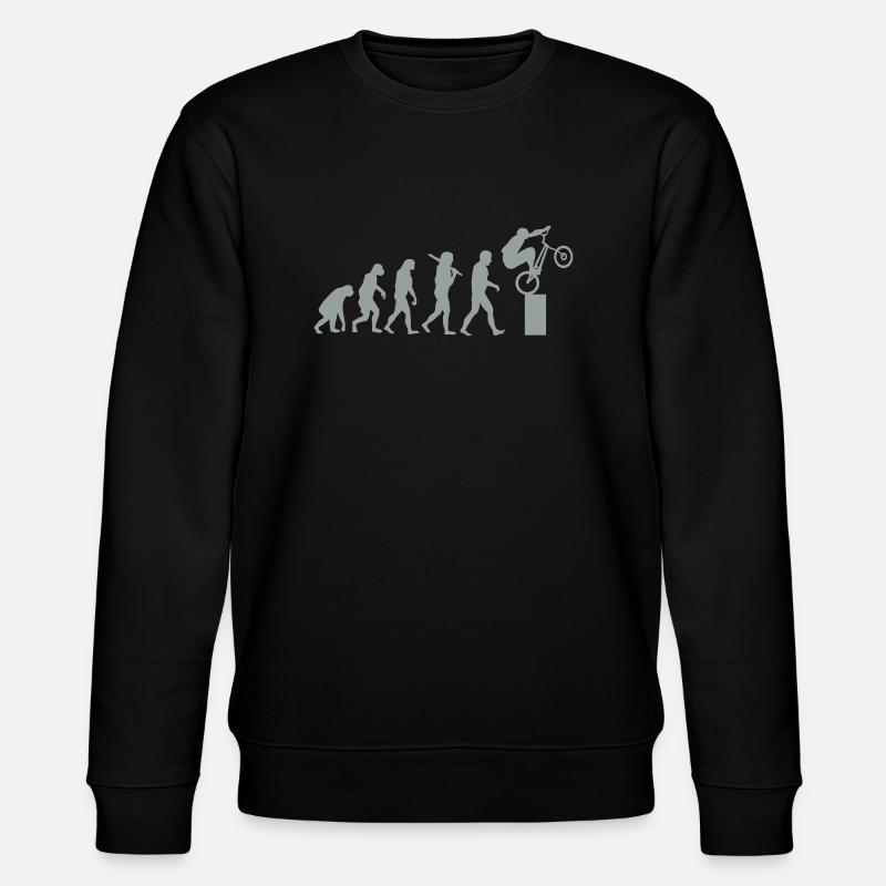 Bike Trial Evolution - Stanley/Stella Unisex Bio-Sweatshirt CHANGER - Schwarz