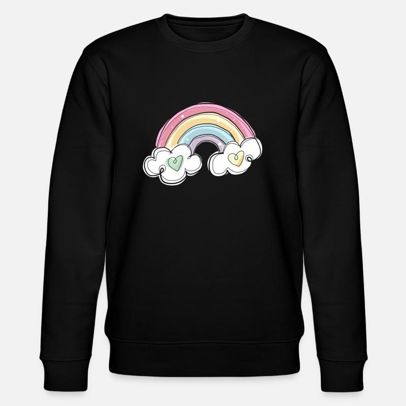 REGENBOGEN - Stanley/Stella Unisex Bio-Sweatshirt CHANGER  - Schwarz