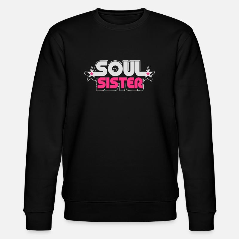 soul sister - Stanley/Stella Unisex Bio-Sweatshirt CHANGER  - Schwarz