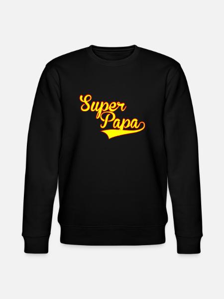 super papa - Stanley/Stella CHANGER Unisex Organic Sweatshirt - black