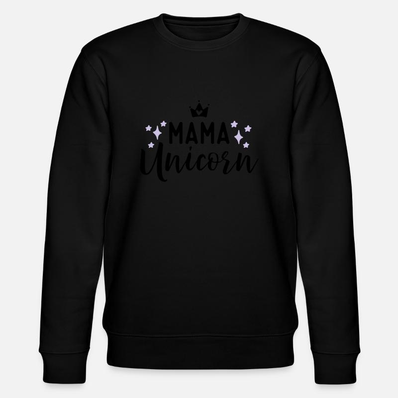 Unicorn - Stanley/Stella Unisex Bio-Sweatshirt CHANGER  - Schwarz