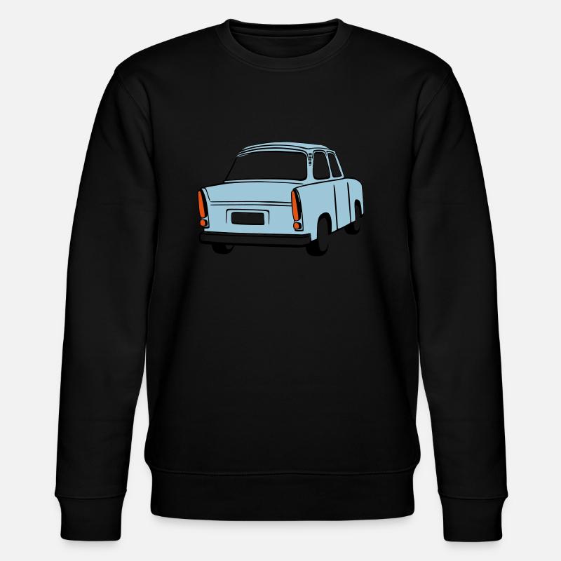 Himmelblauer Trabi Trabant - Stanley/Stella Unisex Bio-Sweatshirt CHANGER  - Schwarz