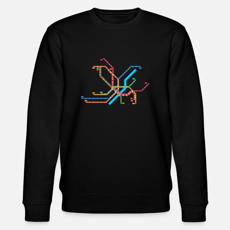 Metro München - Stanley/Stella Unisex Bio-Sweatshirt CHANGER  - Schwarz