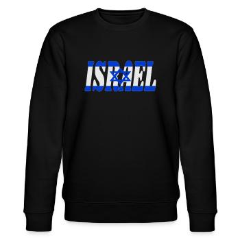 Israel - Stanley/Stella Unisex Bio-Sweatshirt CHANGER  - Schwarz - Vorne - Nik (191cm) & Marisol (170cm)