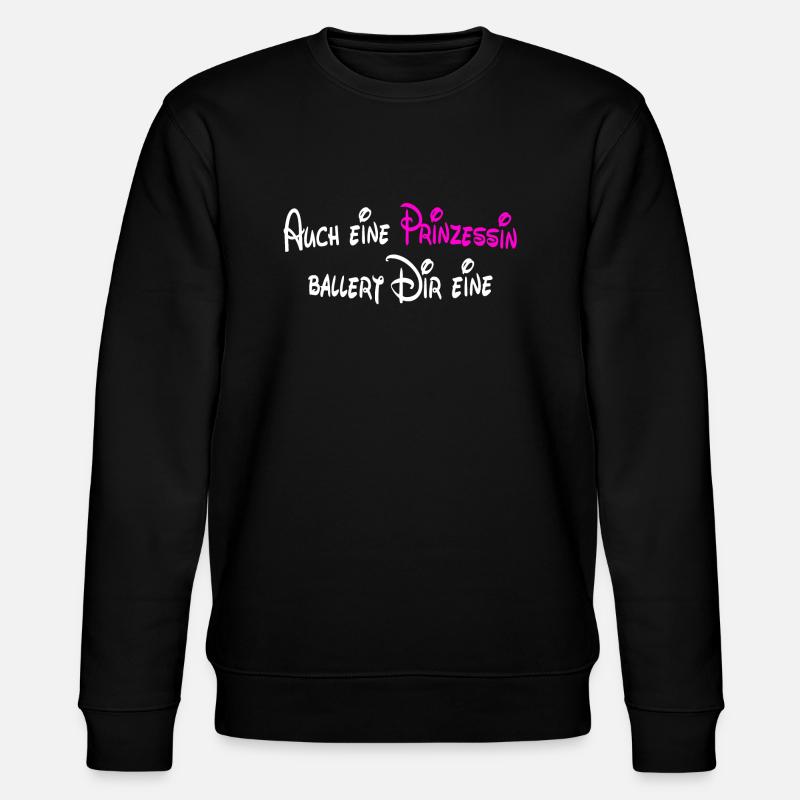 Prinzessin - Stanley/Stella Unisex Bio-Sweatshirt CHANGER  - Schwarz