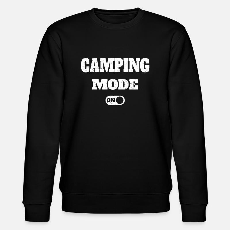 Camping-Modus aktiviert - Stanley/Stella Unisex Bio-Sweatshirt CHANGER  - Schwarz