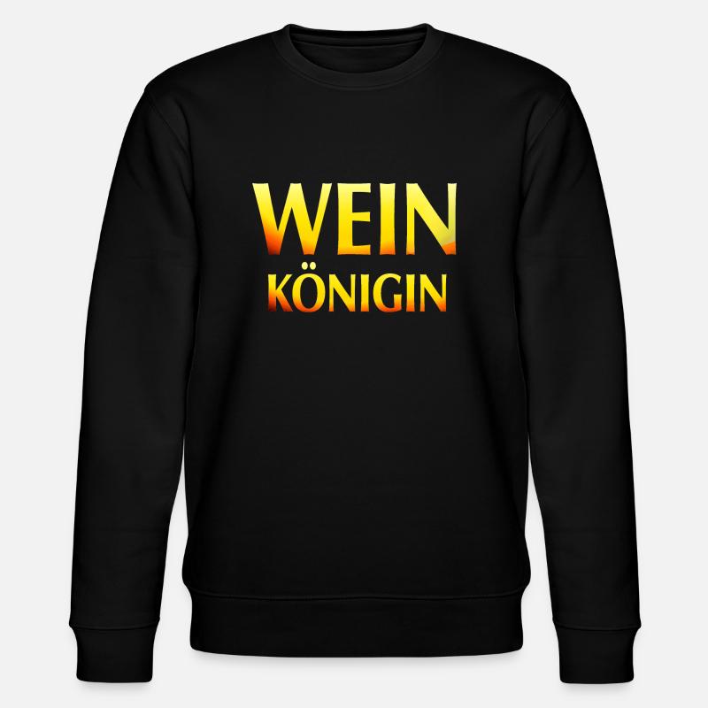 Wein Königin weiß hell - Stanley/Stella Unisex Bio-Sweatshirt CHANGER  - Schwarz