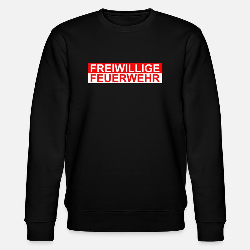 Freiwillige Feuerwehr - Stanley/Stella Unisex Bio-Sweatshirt CHANGER  - Schwarz