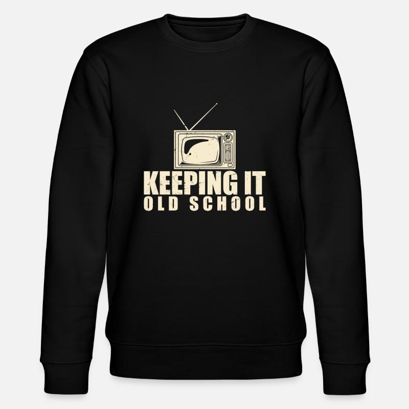 Keeping It Old School - Stanley/Stella CHANGER Unisex Organic Sweatshirt - black