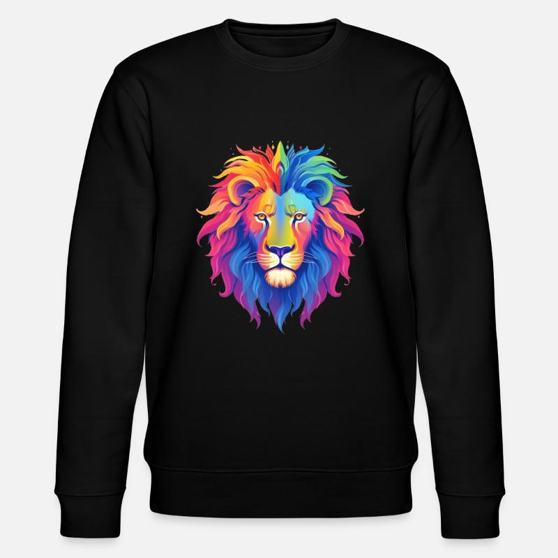 Bride Lion - Stanley/Stella Unisex Bio-Sweatshirt CHANGER  - Schwarz
