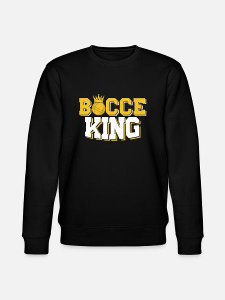 Bocce King Player Team Petangue - Stanley/Stella CHANGER Unisex Organic Sweatshirt - black