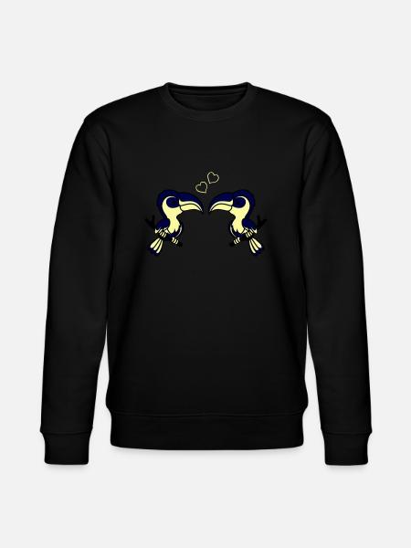 Parrot Love - Stanley/Stella CHANGER Unisex Organic Sweatshirt - black