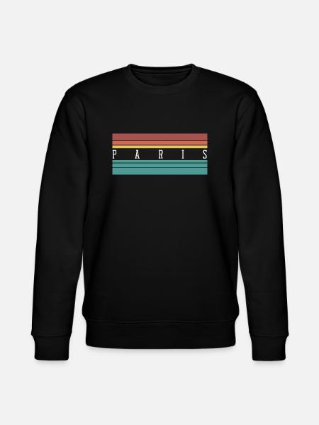 Paris: Perfektes Geschenk & Souvenir - Stanley/Stella Unisex Bio-Sweatshirt CHANGER  - Schwarz