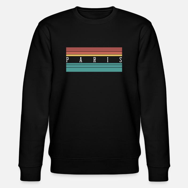 Paris: Perfektes Geschenk & Souvenir - Stanley/Stella Unisex Bio-Sweatshirt CHANGER - Schwarz