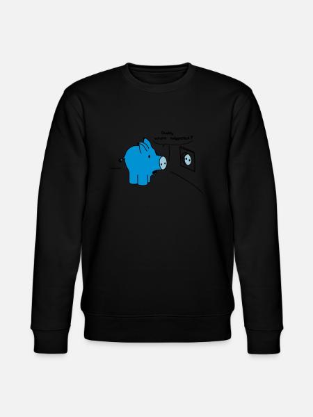 Dude, what happened? - Stanley/Stella Unisex Bio-Sweatshirt CHANGER  - Schwarz