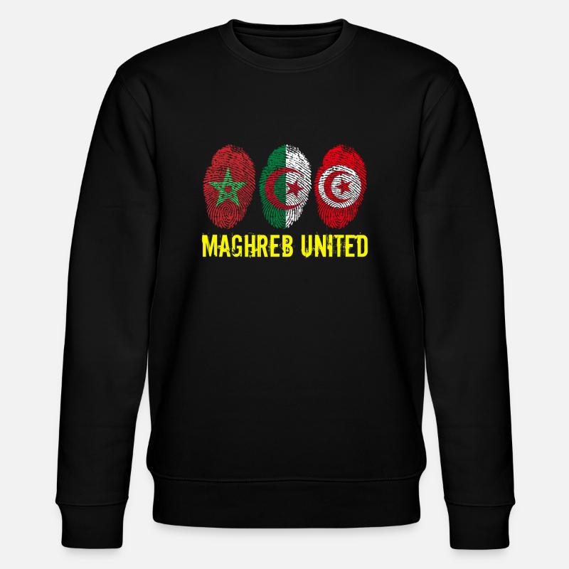 MAGHREB UNITED المغرب - Stanley/Stella Unisex Bio-Sweatshirt CHANGER  - Schwarz
