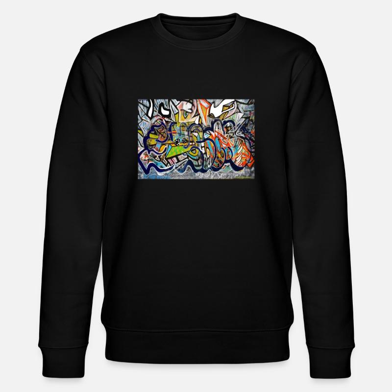 graffiti wall - Stanley/Stella CHANGER Unisex Organic Sweatshirt - black