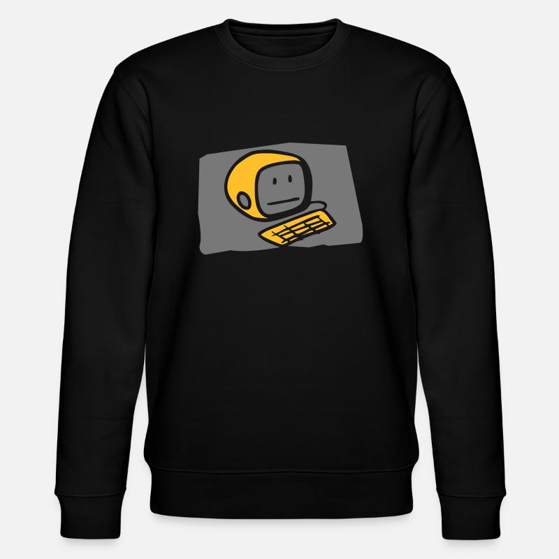 computer2_c - Stanley/Stella Unisex Bio-Sweatshirt CHANGER  - Schwarz