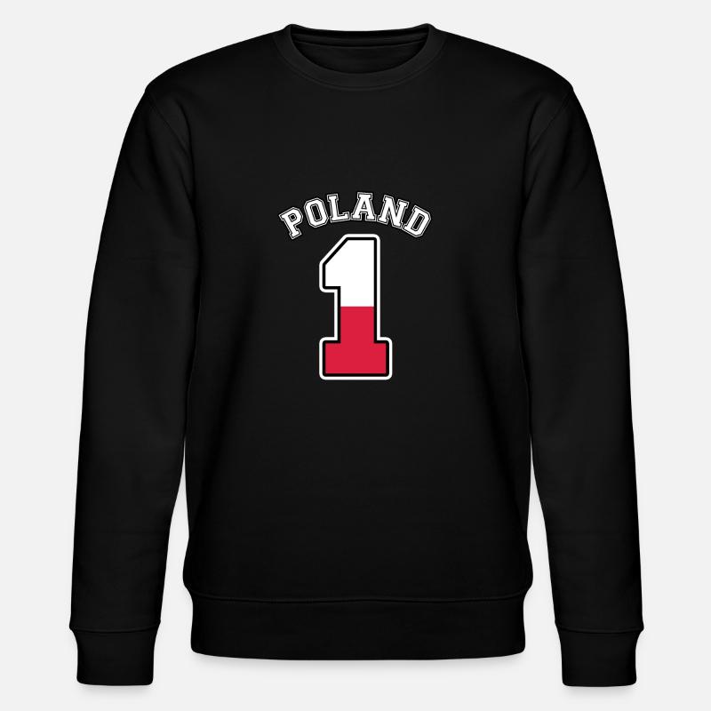 Pologne numéro 1 - Sweat bio CHANGER Stanley/Stella Unisexe - noir