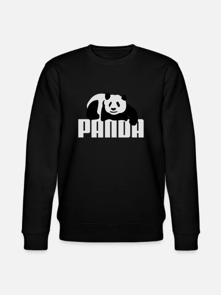 Pandabär - Stanley/Stella Unisex Bio-Sweatshirt CHANGER - Schwarz