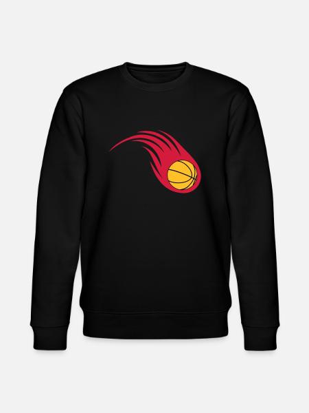 basketball fireball - Stanley/Stella CHANGER Unisex Organic Sweatshirt - black