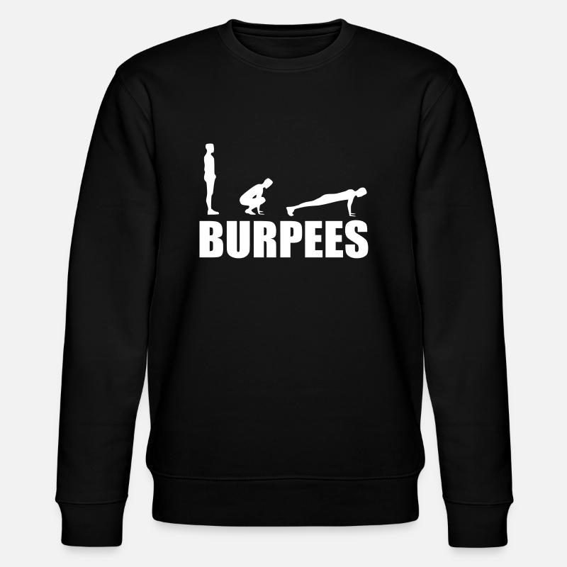 Burpees - Stanley/Stella Unisex Bio-Sweatshirt CHANGER  - Schwarz