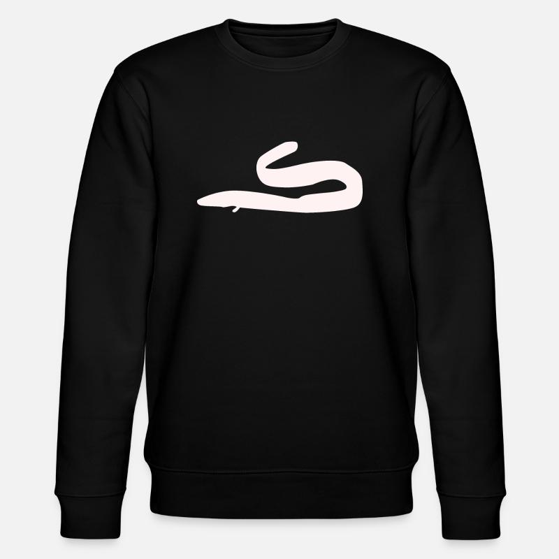Eel white - Stanley/Stella CHANGER Unisex Organic Sweatshirt - black