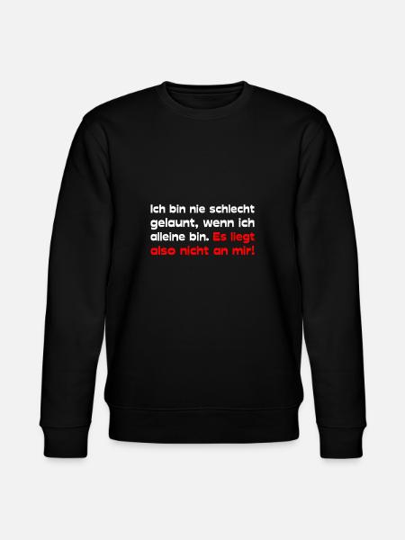 Andere Menschen nerven - Stanley/Stella Unisex Bio-Sweatshirt CHANGER - Schwarz