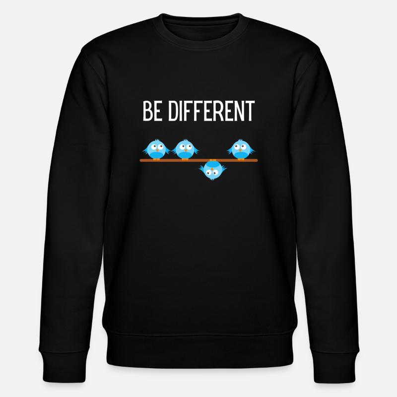 Be different Vogel Birds - Sweat bio CHANGER Stanley/Stella Unisexe - noir