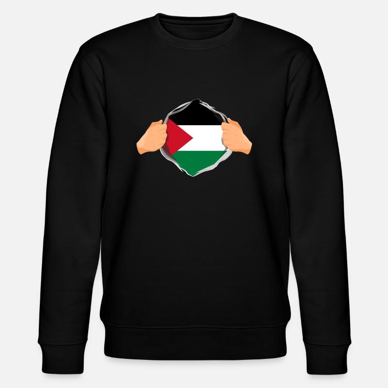 Starkes palästinensisches Helden-Spaßgeschenk - Stanley/Stella Unisex Bio-Sweatshirt CHANGER  - Schwarz