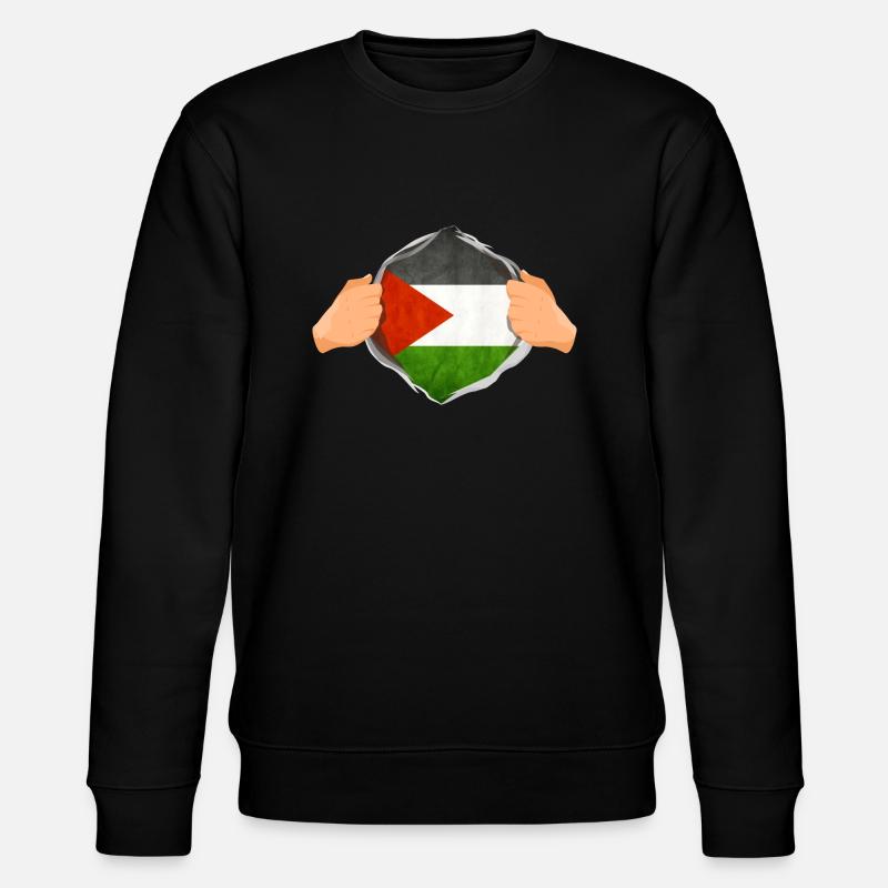 Starkes palästinensisches Helden-Spaßgeschenk - Stanley/Stella Unisex Bio-Sweatshirt CHANGER  - Schwarz