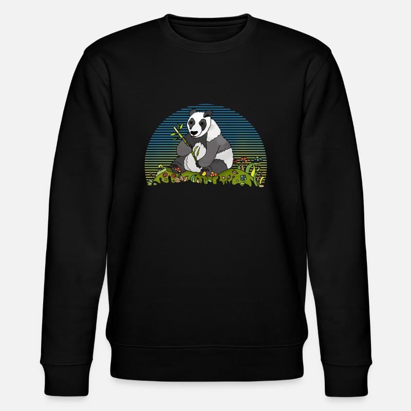Teddybär - Stanley/Stella Unisex Bio-Sweatshirt CHANGER  - Schwarz