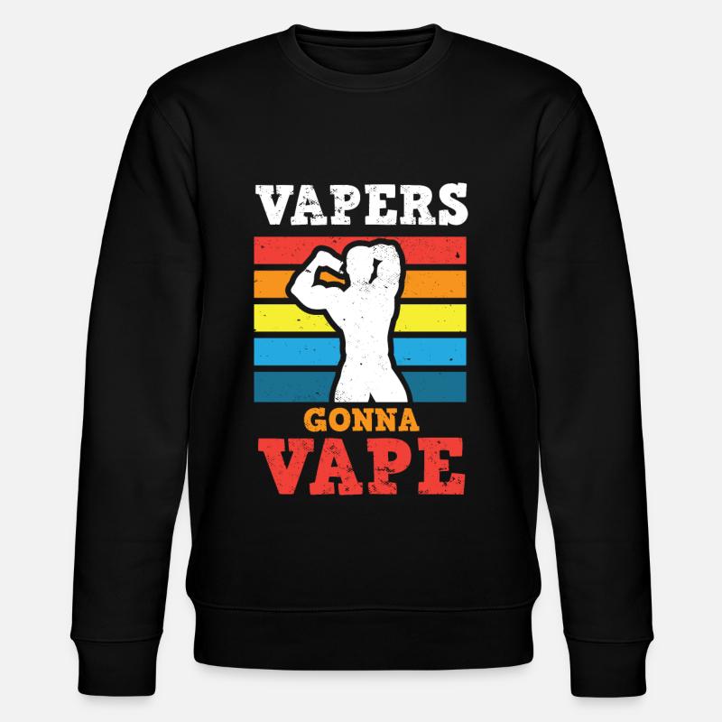 Elektro Zigarette E-Zigarette E-Shisha Vape - Stanley/Stella Unisex Bio-Sweatshirt CHANGER - Schwarz