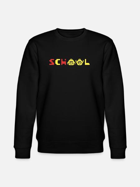 SCHULE ist cool - Stanley/Stella Unisex Bio-Sweatshirt CHANGER  - Schwarz