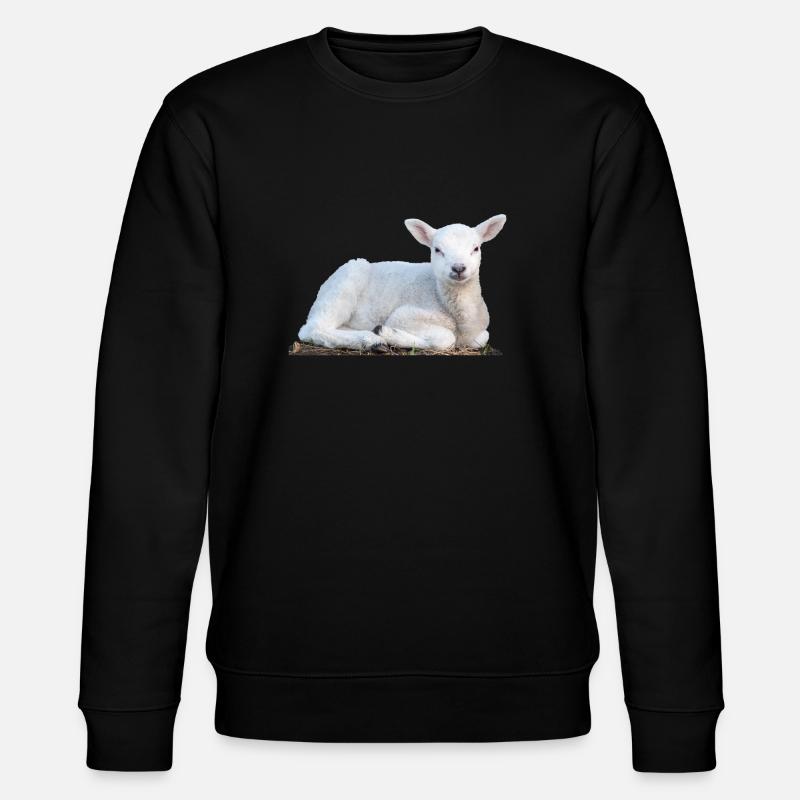 Lamb Easter Sheep Spring Animal - Stanley/Stella CHANGER Unisex Organic Sweatshirt - black