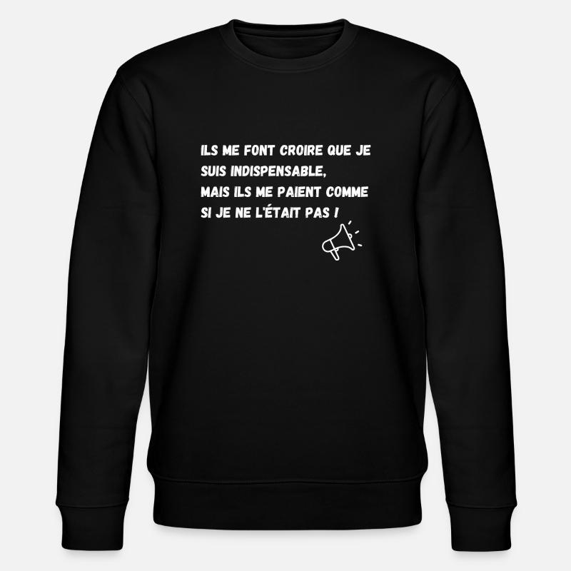 indispensable - Sweat bio CHANGER Stanley/Stella Unisexe - noir