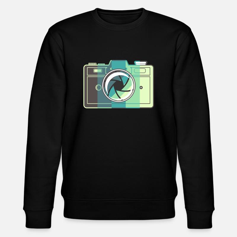 Retro-Filmkamera - Stanley/Stella Unisex Bio-Sweatshirt CHANGER - Schwarz